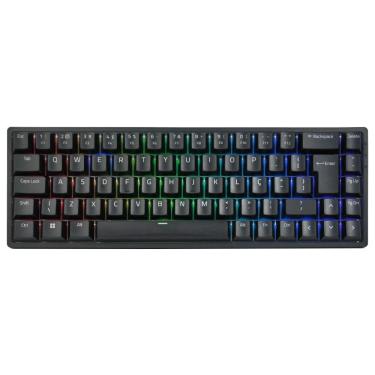 Imagem de Teclado Mecânico Gamer Akko 3068B Plus - ABNT2 - RGB - Switch Akko Azul - Preto - 3068B-Plus-Blue
