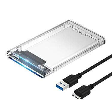 Imagem de Sabrent Case para HD transparente SATA de 2.5” para USB 3.0 sem ferramentas [Case para HHD e SSD, suporte UASP SATA III] (EC-OCUB).
