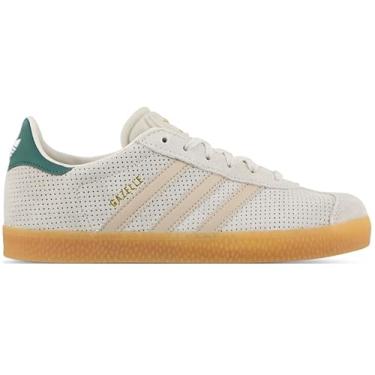Imagem de adidas Tênis unissex infantil Gazelle, Verde bege maravilha, 38 BR
