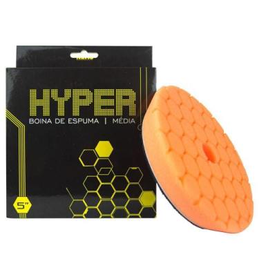 Imagem de Boina de Espuma Refino Hyper 5" Amarela Média Kers