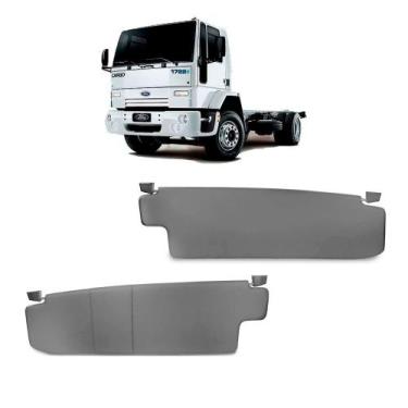 Imagem de Par Quebra Sol Cinza Escuro com Bolsa Ford Cargo Médio - Pesado (Mecân