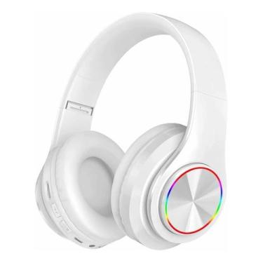 Imagem de Dobrável Sem Fio 5.0 Fones De Ouvido Com Luz Colorida Led Branco - Oes