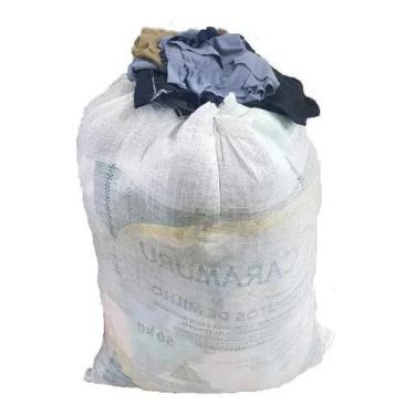 Imagem de Estopa Trapo De Limpeza Malha Estopa Pano Costurado 5kg - MISTER, sort