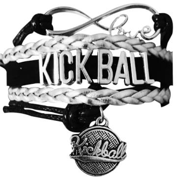 Imagem de Bracelete com pingente Kickball Infinity, presentes de bola de chute para jogadores, equipes e técnicos