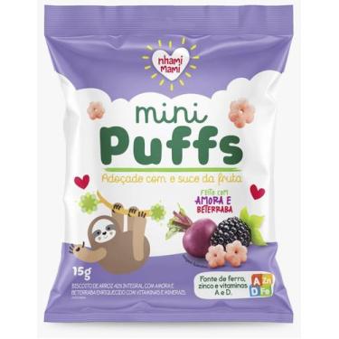 Imagem de Mini Puffs Amora e Beterraba 24X15g Nhami Mami - Nhami Mami 