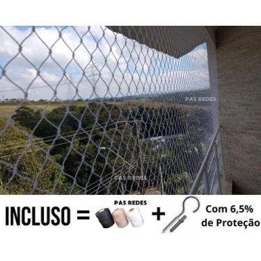 Imagem de Kit Tela De Proteção Para Janelas Gato Criança 1,20 X 1,60 - PAS Redes