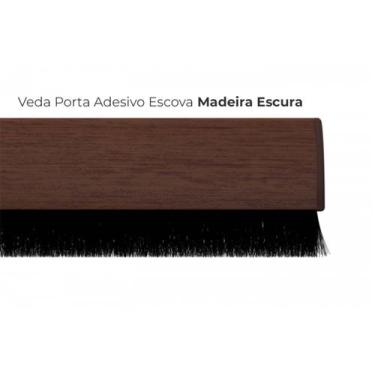 Imagem de Veda Porta e Fresta Adesivo de Escova Tapa Vento 80 cm - Comfort Door,