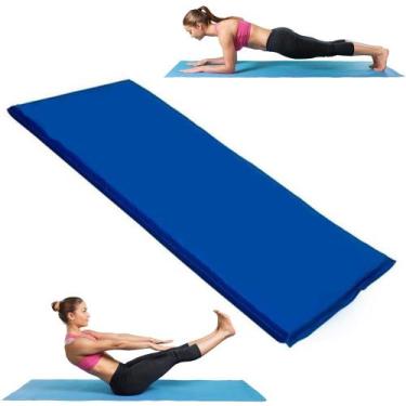 Imagem de Colchonete Ortobom Azul  Academia Profissional  - FamaFit