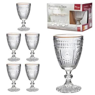 Imagem de Conjunto de Taça de Vidro Mondoro Jogo com 6 Peças 300ml - Wincy Casa