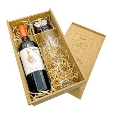 Imagem de Kit Presente Especial Vinho e Geleia + Taça - WebBar