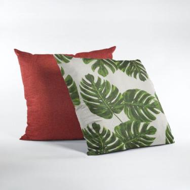 Imagem de Kit Capas de Almofadas Decorativas Lisa Estampada 45 X 45 - MUMUDECOR,