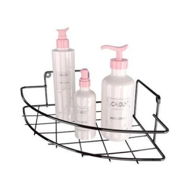 Imagem de Cantoneira Porta Shampoo Sabonete Suporte de Canto Box Banheiro Pratel