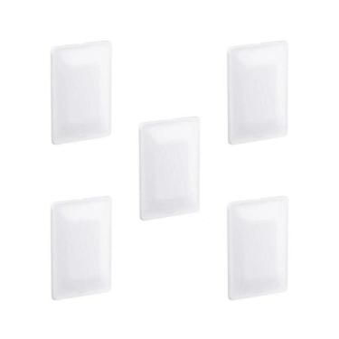 Imagem de Kit 5 Placas 4X2 Cega Branco Com Suporte Zeffia Pial 680180 - Pial Leg