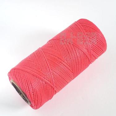 Imagem de Cordão Fio Encerado Cordone 1mm 100gr Linhasita Rosa Neon