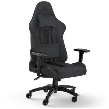 Imagem de Cadeira Gamer Corsair TC100 Relaxed Fabric, Até 120Kg, Com Almofadas, 