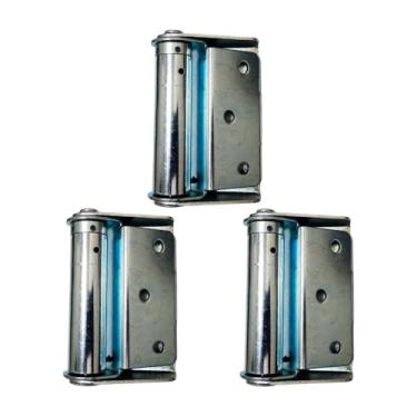 Imagem de Kit Dobradiça Para Porta Corta Fogo Zincada Com 3 Unidades