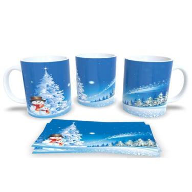 Imagem de Canecas de Porcelana Personalizadas Arvore de Natal - Estampa Sublimad