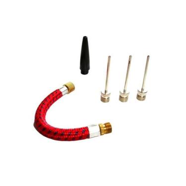 Imagem de Kit de Encher Bolas Pneus 5 Peças Bico de Encher Pneu - Aliança, Verme