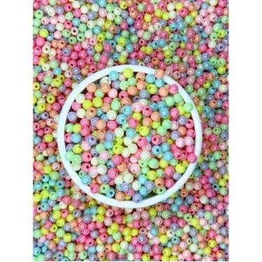 Imagem de Miçanga Bolinhas Coloridas Peroladas 8mm 200 Peças - Cantinho das Bijo