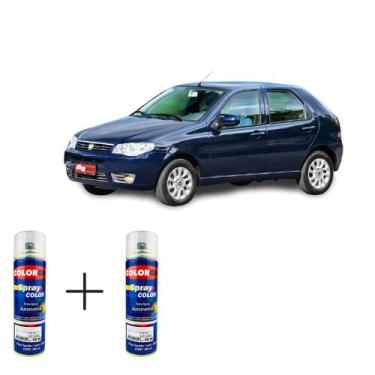 Imagem de Spray automotivo azul buzios fiat + spray verniz 300ml - Sherwin Willi