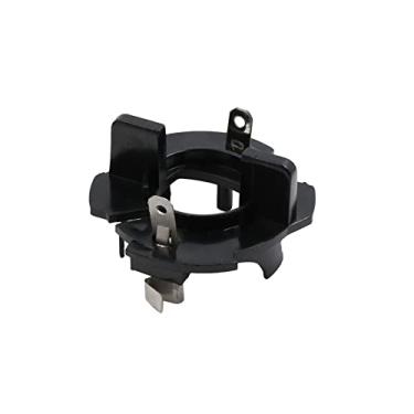 Imagem de uxcell H7 Lâmpadas de xenônio para farol de carro Suporte adaptador de base de clipe de plástico preto para VW Caddy para Volkswagen Golf 5