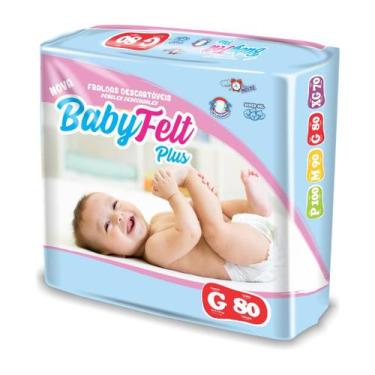 Imagem de Fralda Infantil Baby Felt Plus Direto Da Fábrica Revenda, G