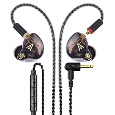 Imagem de Audiovance Vibes 201M Fones de Ouvido com Fio Fones de Ouvido Intra-Auriculares com Microfone, Fones de Ouvido Hifi com Cancelamento de Ruído, Cabo Trançado Sem Emaranhados, Estojo de Transporte, Pont