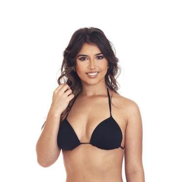 Imagem de Busto Biquíni Praia Cortininha Com Bojo Avulso - Estigma, Preto, M