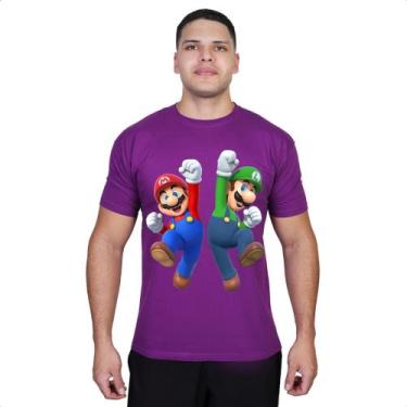 Imagem de Camiseta Super Mario Gamer Personalização Envio Imediato Top - Cassio 