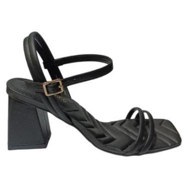 Imagem de Sandália Bebecê De Salto Com Tiras 6037 - Feminino-Feminino