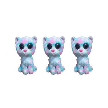 Imagem de Kit C/3x Brinquedo de Pelúcia Gato Pintado - Ty Rara