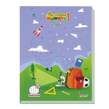 Imagem de Caderno numero 1 quadriculado 7x7mm 40 folhas 70g tamoio