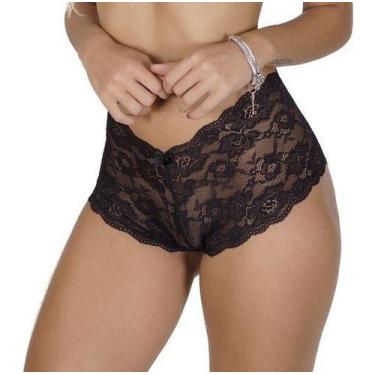 Imagem de Conjunto Kit 10 Calcinhas De Renda Caleçon Lingerie C64 - Fanáticos Po