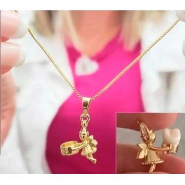 Imagem de Colar Fada do Dente Semijoia Banhado em Ouro 18k Adulto - Maria Bonitt