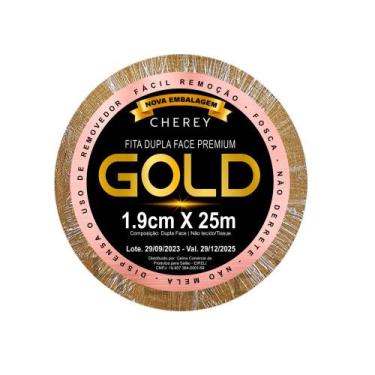 Imagem de Fita para Prótese Capilar GOLD Dupla Face 1.90mm x 25m - Cherey