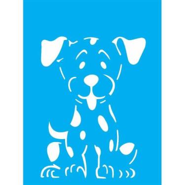 Imagem de Stencil Opa 15 X 20 cm - Cachorro - 2167 - Opa Criando Arte