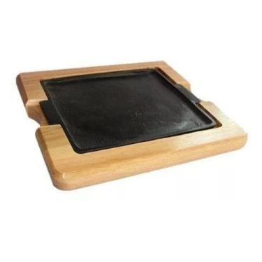 Imagem de Tábua com Chapa Quadrada para Servir MS Madeiras