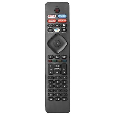 Imagem de Controle remoto NH800UP RF402A-V14 IR compatível com Philips Android 4K Ultra HD Smart LED TV substituição controlador com botões Netflix Vudu YouTube (sem função de voz) (sem bateria)