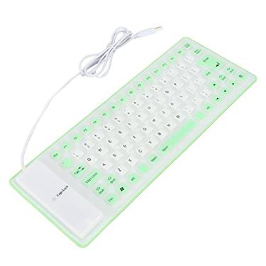 Imagem de Teclado de Silicone Oi Teclado de Silicone: o Teclado Portátil para Seu PC para ou (Verde)