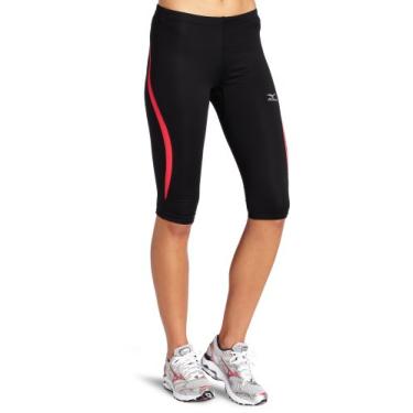 Imagem de Mizuno Exodus feminino 1/2 justo, preto/vermelho, grande