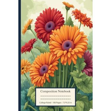 Imagem de Composition Notebook: Gerbera Infusion Journal for Uplifting Thoughts | Botanical Illustration | Cute Floral Aesthetic Notebook for Girls Teens Women