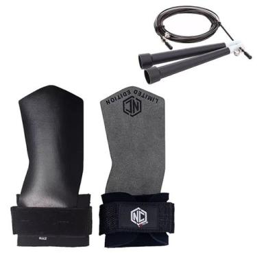 Imagem de Grip Luva Duo Face Pegada Sem Suor + Corda Speed Rope Cross - NC EXTRE