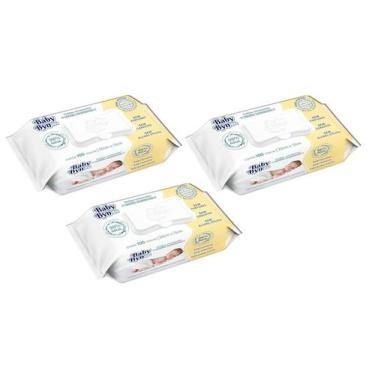 Imagem de Kit 3 Toalha Umedecida Recém Nascido RN Sem Álcool Baby Byn - 300 Unid