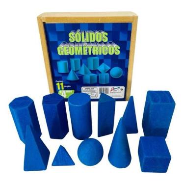 Imagem de Sólidos Geométricos Brinquedo Pegadagógico Educativo Formas - Zaramela