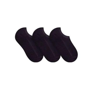 Imagem de Kit/3 Meia Sapatilha Selene 2930.001 Infantil Básica Algodão T. 25/28 