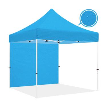 Imagem de Tenda de dossel pop-up 25 x 25 cm com paredes laterais, ABLEM8CANOPY ULTRA8 Series Heavy Duty Instant Tolopy Tenda para eventos comerciais ou esportivos ao ar livre, pátio, Tailgate, quintal (pingos, 1 parede inteira)