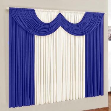 Imagem de Cortina Paris 2 Metros Para Varao Simples Em Malha Gel - Love Baby Enx