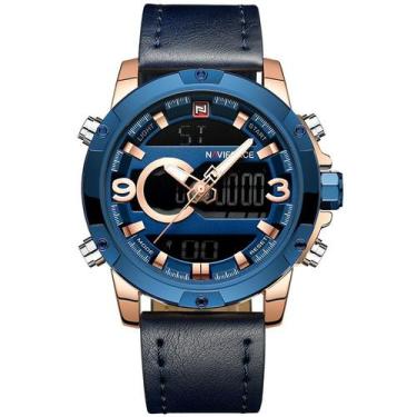 Imagem de Relógio esportivo masculino de pulso impermeável digital - NAVIFORCE, 
