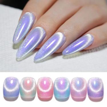 Imagem de Conjunto de Esmaltes Magnéticos Born Pretty Auroras Cat - 6 Cores