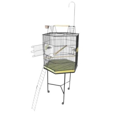 Imagem de Gaiolas Bragança, Viveiro Calopsita Hexa Lourinho Habitats Cor:Preto